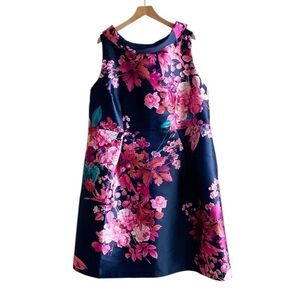 Talbots RSVP floral cocktail dress size 18 18W